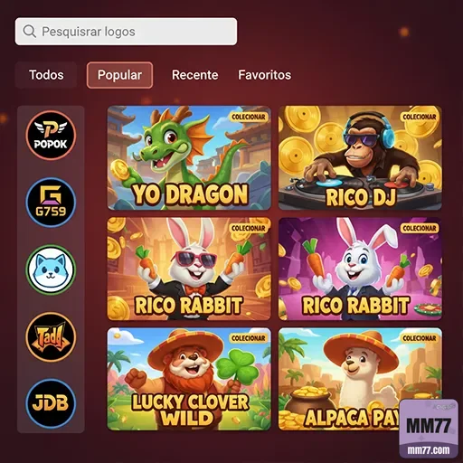 mm77 - app exclusivo - Interface do App